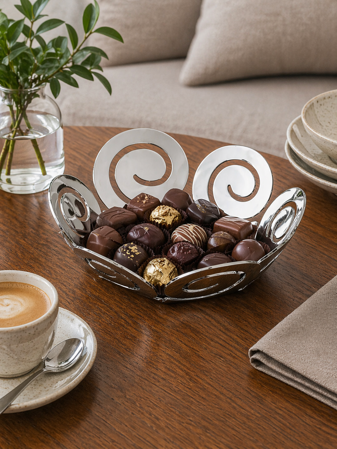 Porta cioccolatini spirali