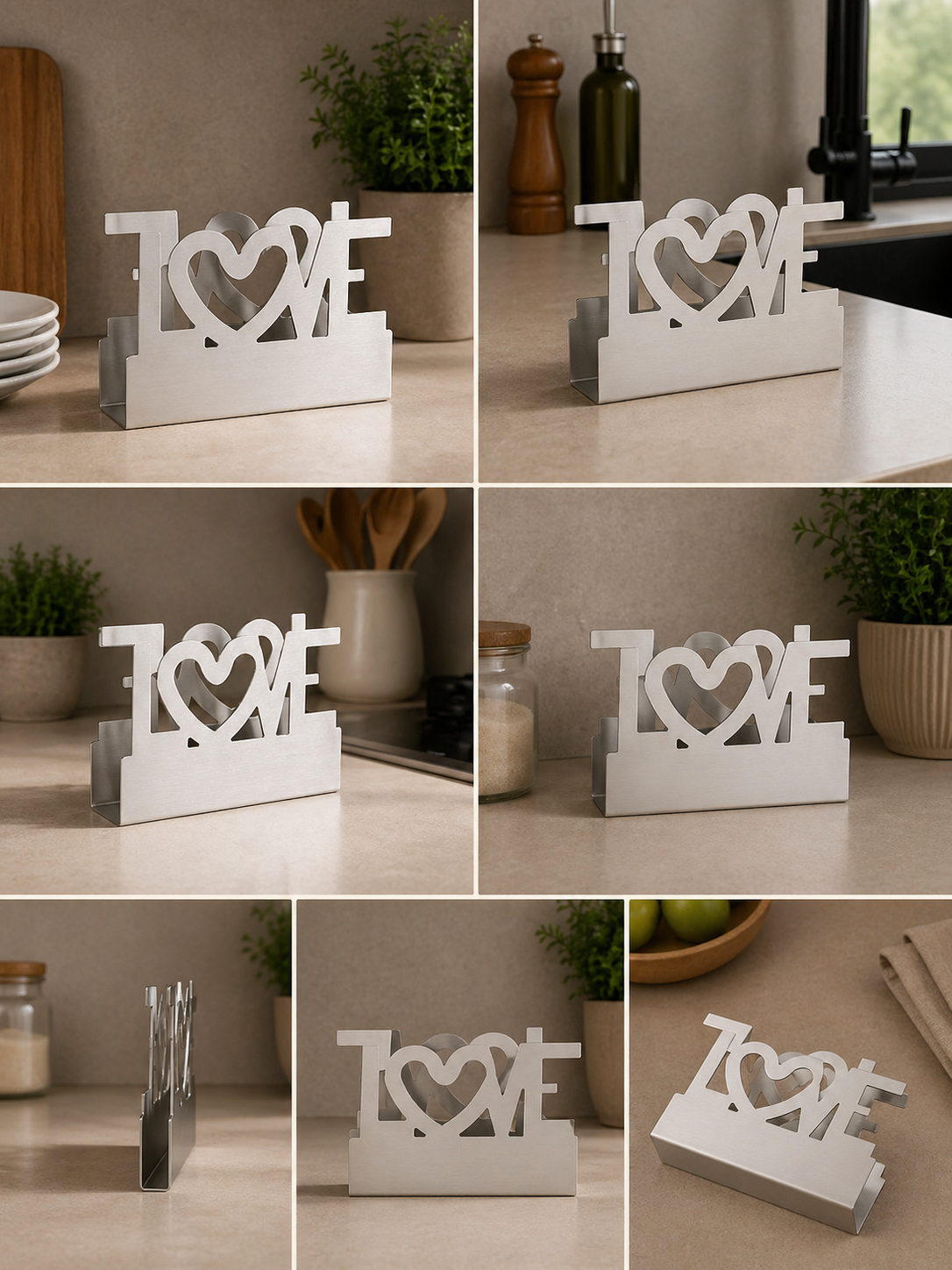 Porta tovaglioli love con cuore