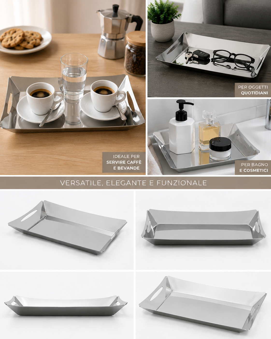 Zwei-Tassen-Tablett