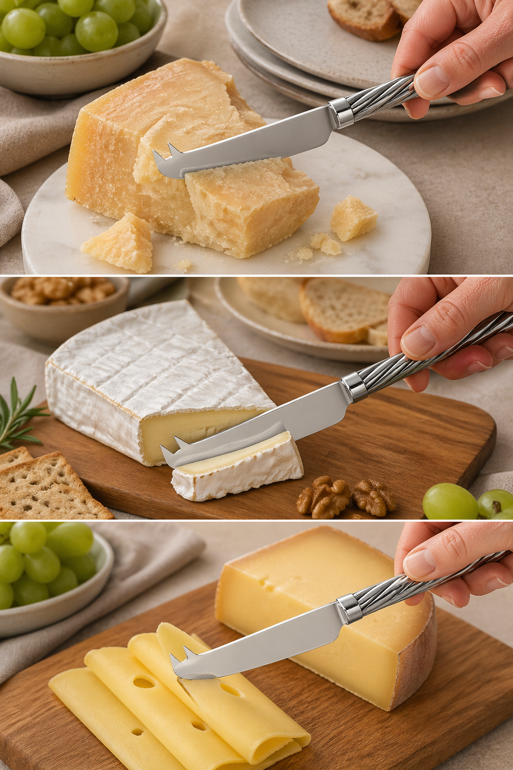 Coltello formaggio 2 punte