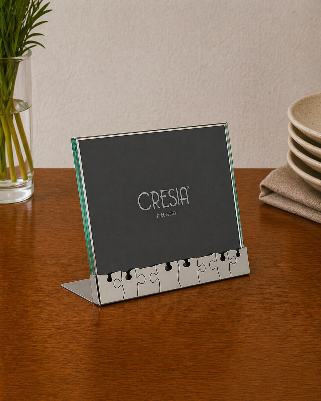 Portafoto in vetro puzzle in orizzontale