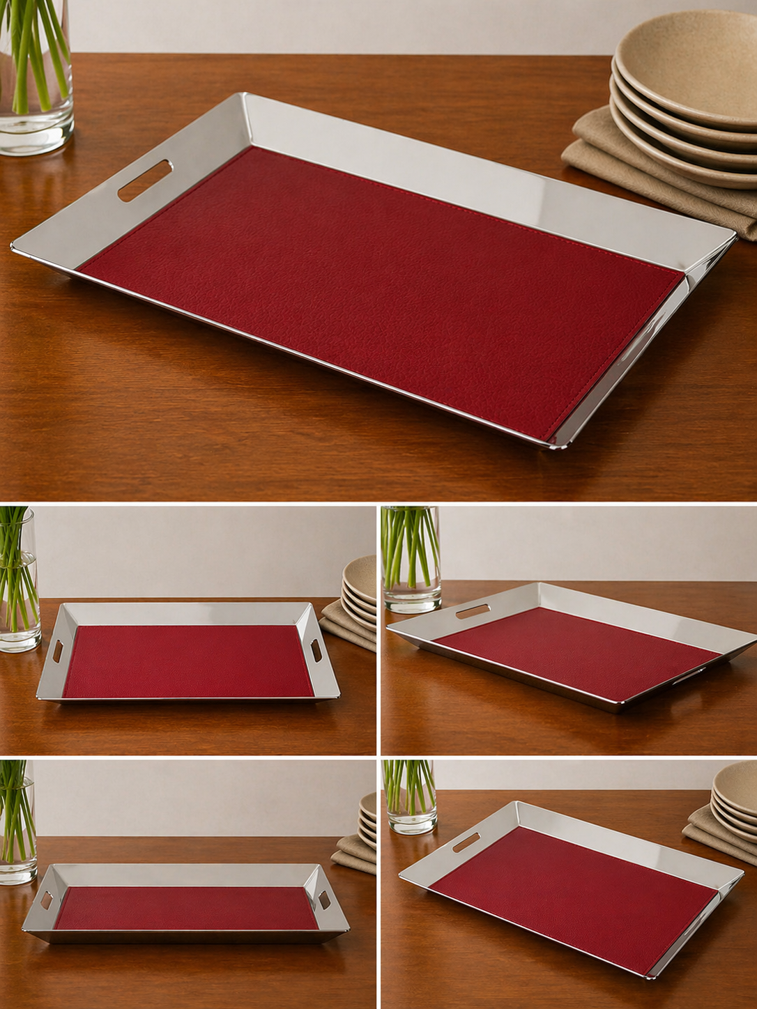 Tablett 7 mit Ledereinsatz