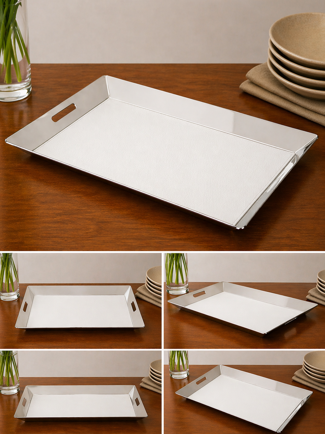 Tablett 7 mit Ledereinsatz